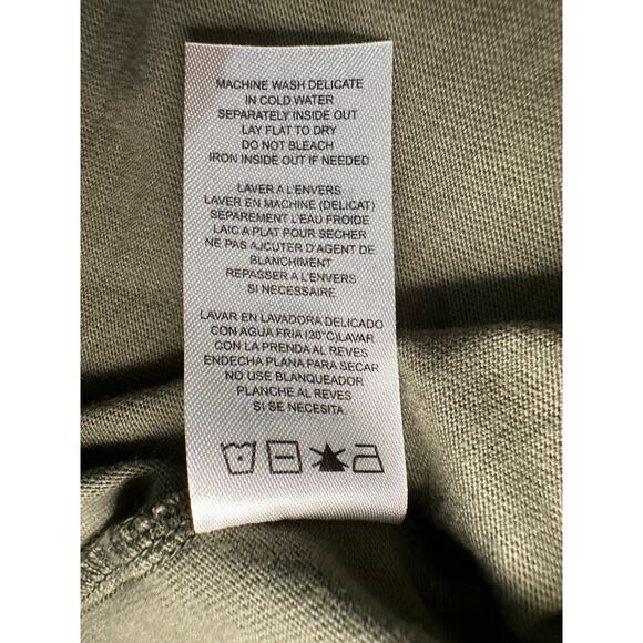 n:p x n:PHILANTROPHY Sz S Francis Tee Dress Long Sleeve Olive Green mini bodycon - Picture 8 of 9